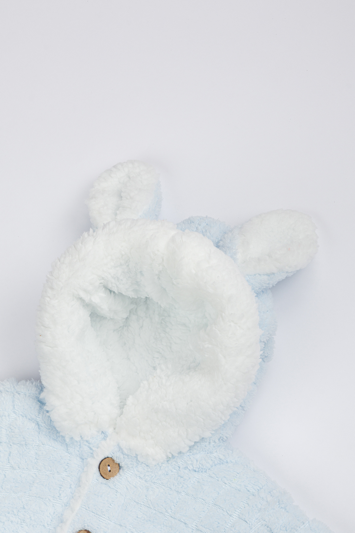 Lui Baby Polarlı Kapüşonlu Welsoft Tavşan Kulaklı Bebek Tulum fotoğrafı 4 (önizleme)