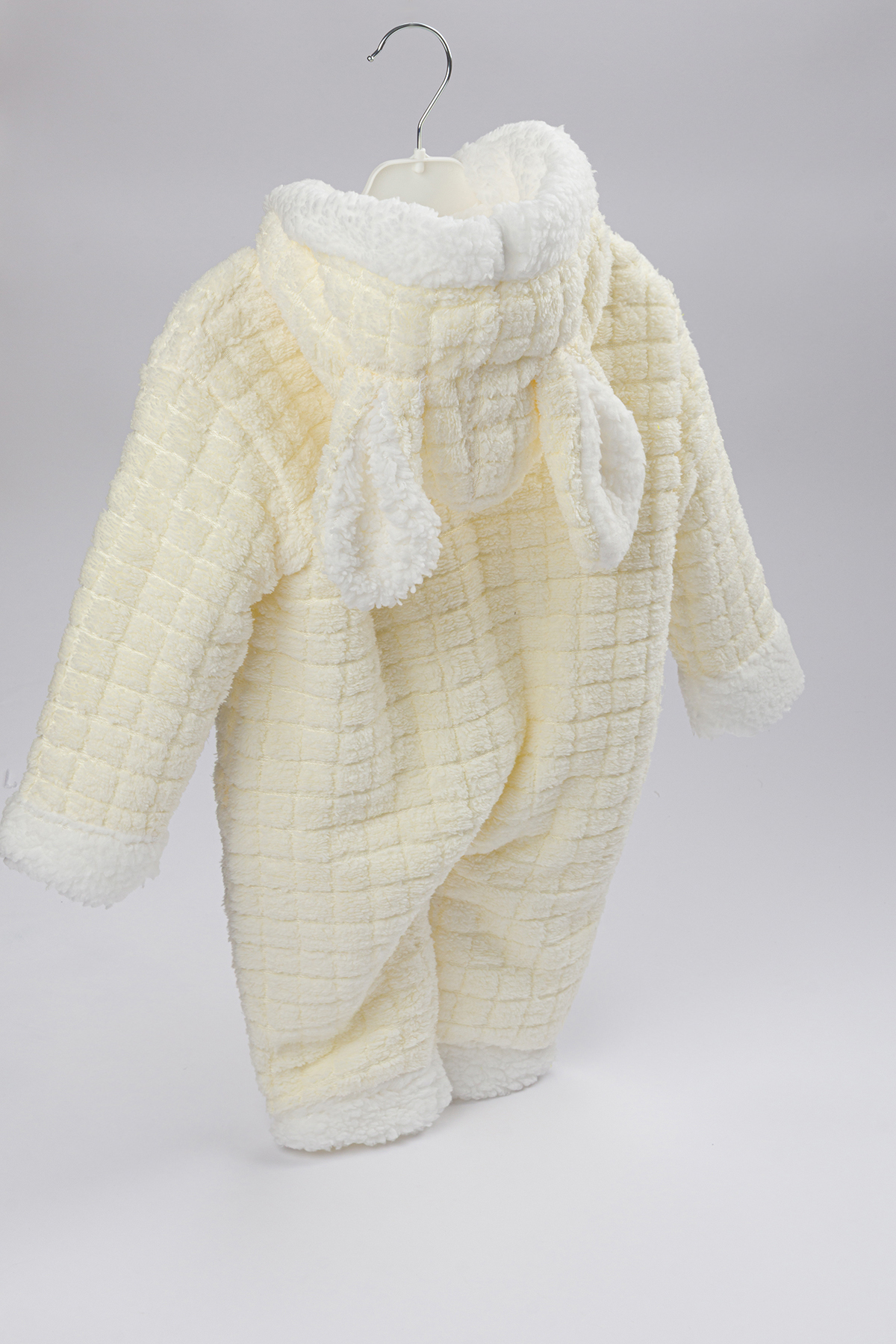 Lui Baby Polarlı Kapüşonlu Welsoft Tavşan Kulaklı Bebek Tulum fotoğrafı 2 (önizleme)