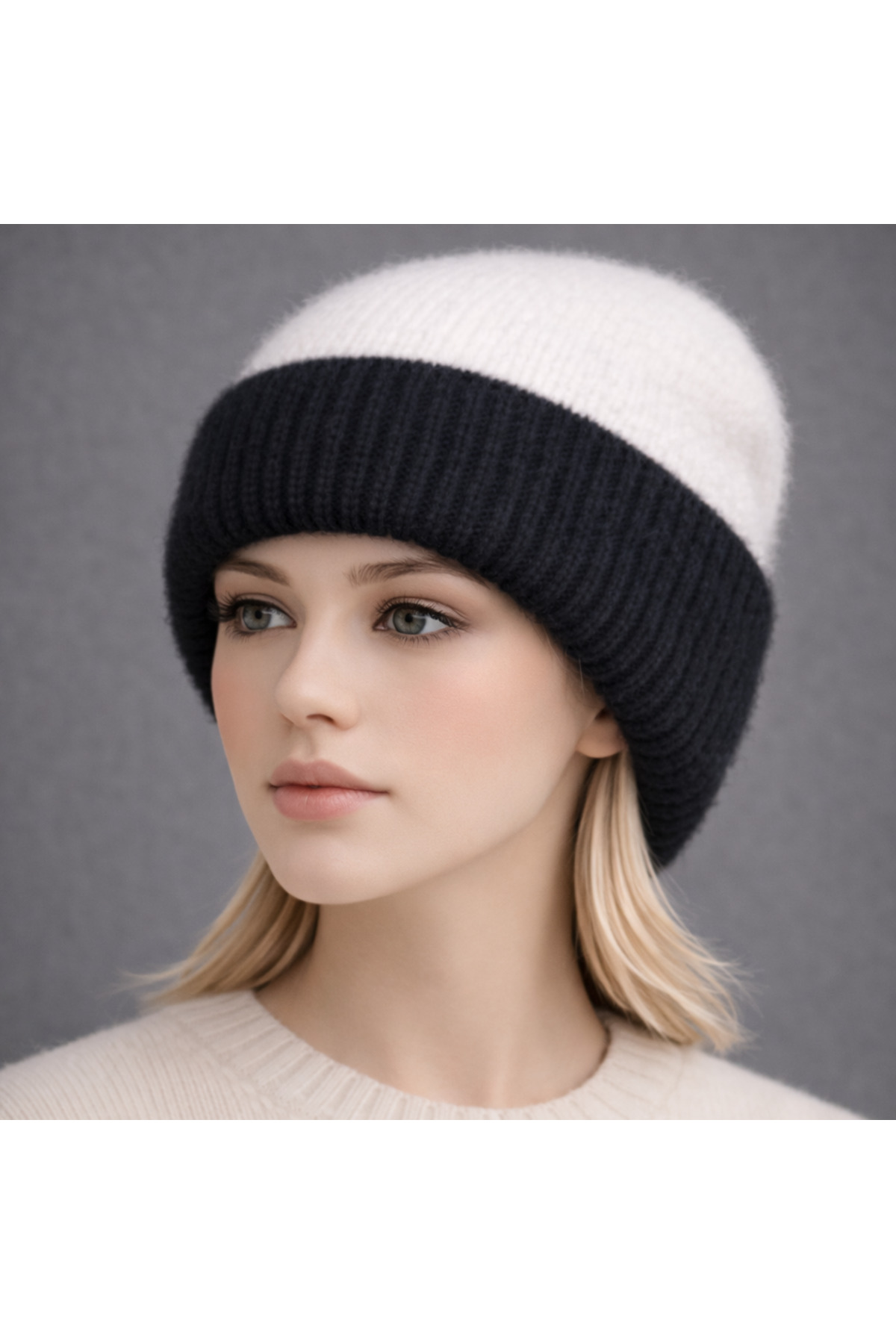 laviyonsa  Çift renkli kalın premium tiftik bere - Görsel 2