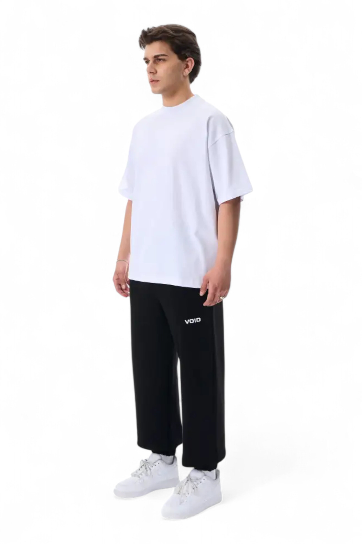 ehven  Unisex Eşofman Altı Kışlık Orginal Siyah Voıd Oversize - Görsel 2