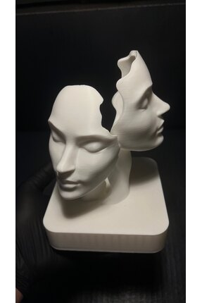 daısydecoratıon Çift Yüzlü Kadın Yüz Figürü Dekoratif Eşya