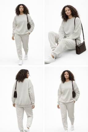 Ciao Büyük beden eşofman takımı 3 iplik