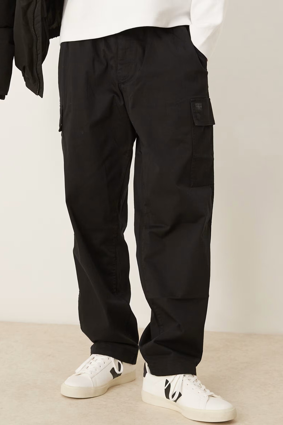 کلوین کلاین شلوار مردانه گشاد و راسته مدل Cargo Trousers مشکی