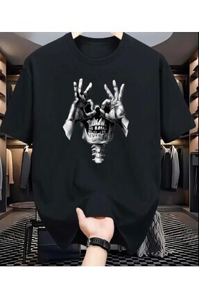 Oceanwear Kuru Kafa Tasarım Baskılı Bisiklet Yaka Kısa Kol Unisex Tshirt