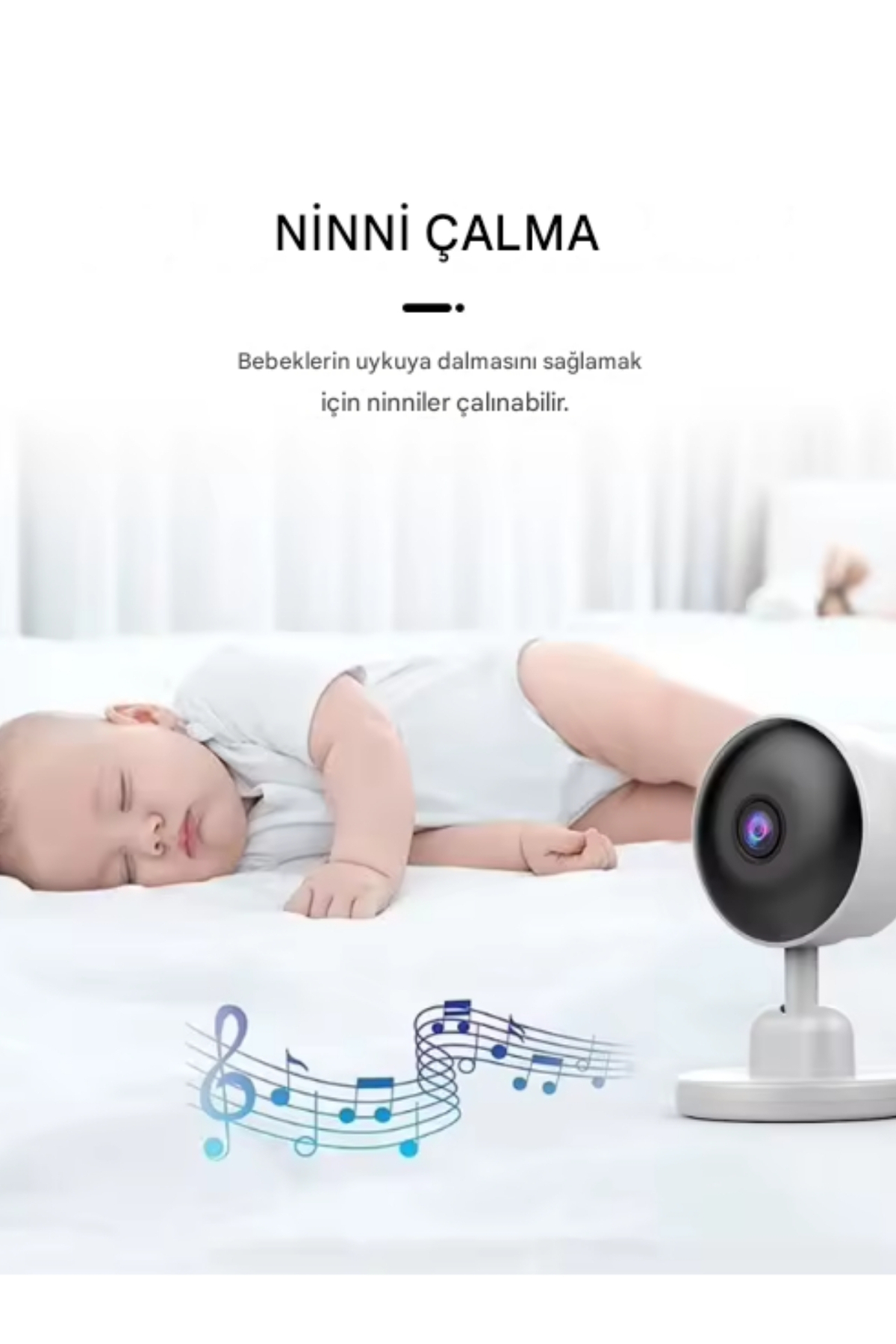Wair Teknoloji Bebek Monitörü, Ağlama Algılama, 720P HD, Gece Görüşü, Bebek Güvenliği Video Monitörü, Çocuk Bakımı fotoğrafı 6 (önizleme)