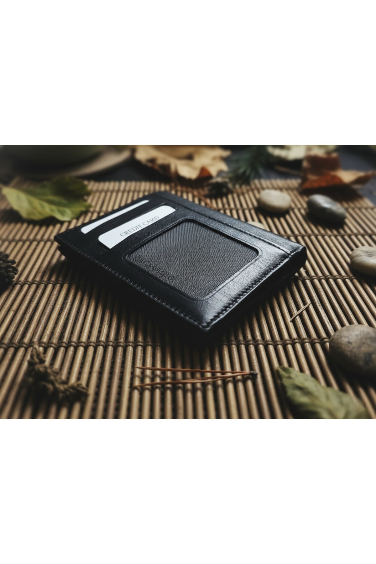 PASSTELL  Erkek Mıknatıs Kapamalı %100 Hakiki Deri Cüzdan Ve Kredi Kartlık - Görsel 2