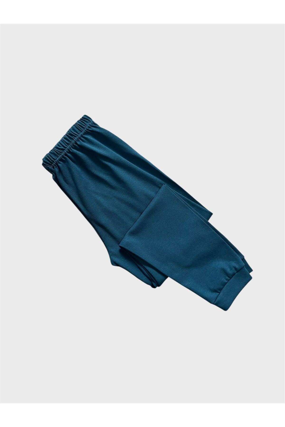 elmas kids Erkek Çocuk Pamuklu Haki Lacivert Astronot Desenli Uzun Kollu Ribana Likralı Kalın Pijama Takımı fotoğrafı 6 (önizleme)