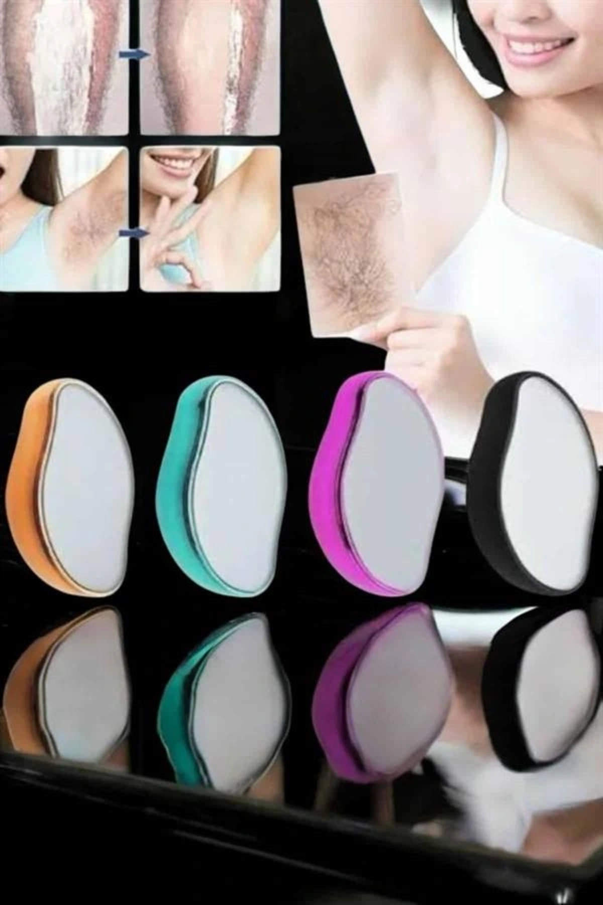 KRM Crystal Eraser Epilasyon Aleti Tüy Silgisi Tüy Alıcı Kristal Epilatör Ağda KRM — HTCTDUUCZKRİSTALEPİLASYON3 — تصویر 3 از 5