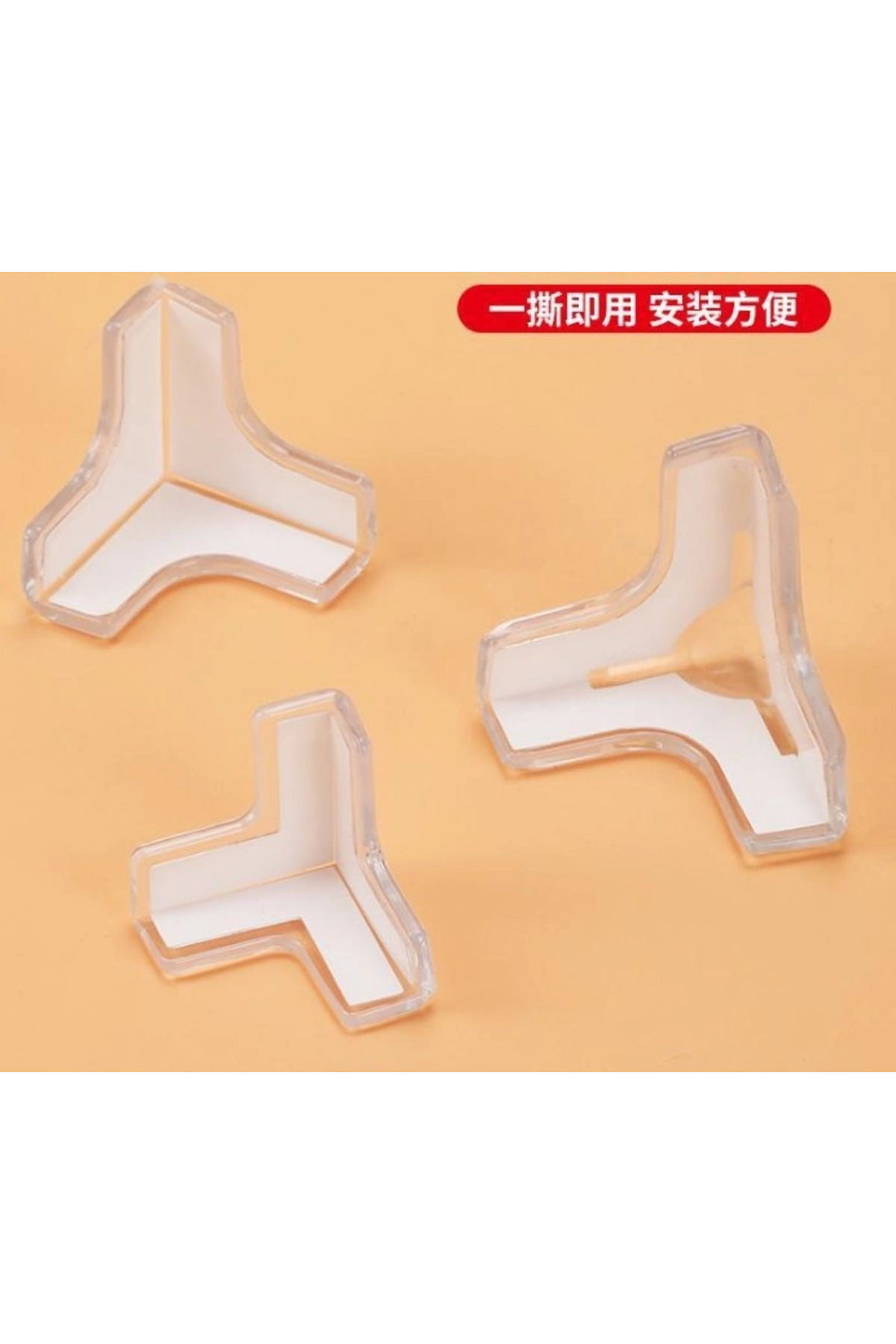 Alvo Store BUĞZ 8'Lİ SET SİLİKON ŞEFFAF MASA KENARI KORUMA APARATI fotoğrafı 3 (önizleme)