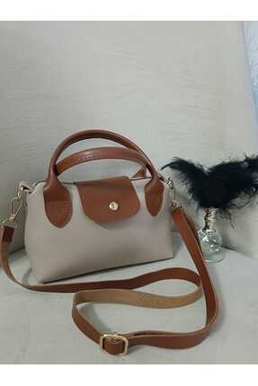 elaa aksesuar Kadın Suni Deri Saplı Küçük Boy Omuz ve El Çantası