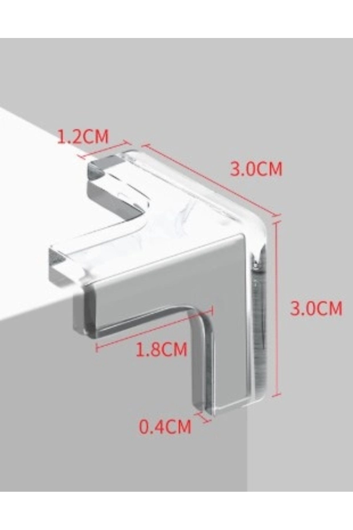 Alvo Store BUĞZ 8'Lİ SET SİLİKON ŞEFFAF MASA KENARI KORUMA APARATI fotoğrafı 2 (önizleme)