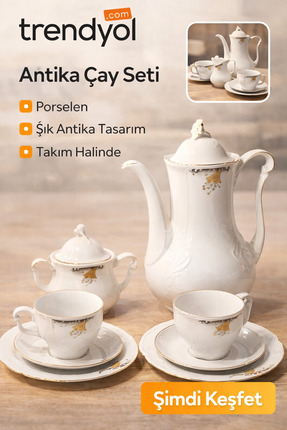 EVVEL ZAMAN ANTİK ANTİK BAVYERA ÇAY POTU