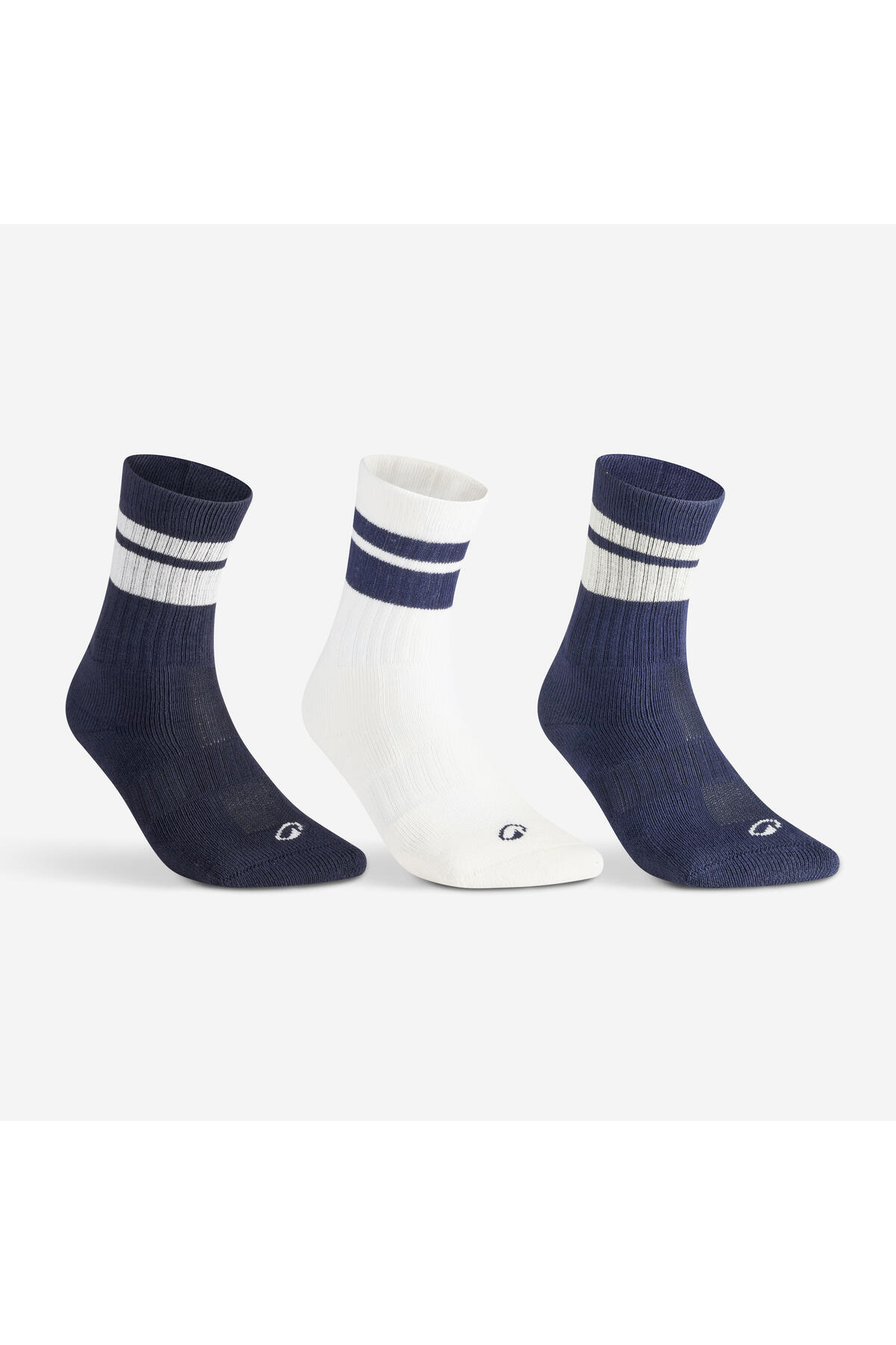 Spor Çorabı - Uzun - Kalın - 3 Çift - Bej/Mavi - RS 500