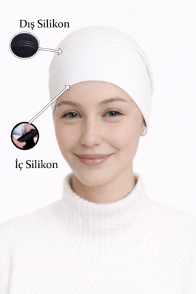 Merve Nayir Çift Silikonlu Kaymayan ve Başörtüsü Kaydırmayan Sabitleyici Tese...