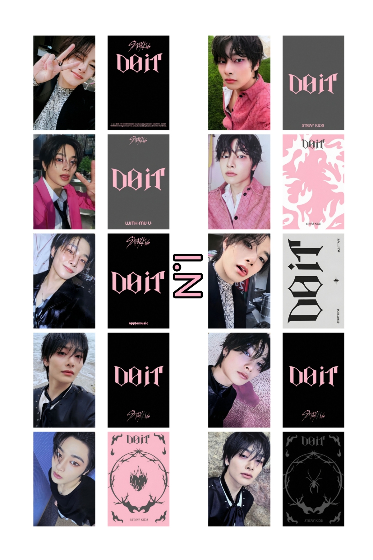 Sntay Stray Kids ' DO IT ALBUM' Bias vers. Fotokart seti - Jeongin