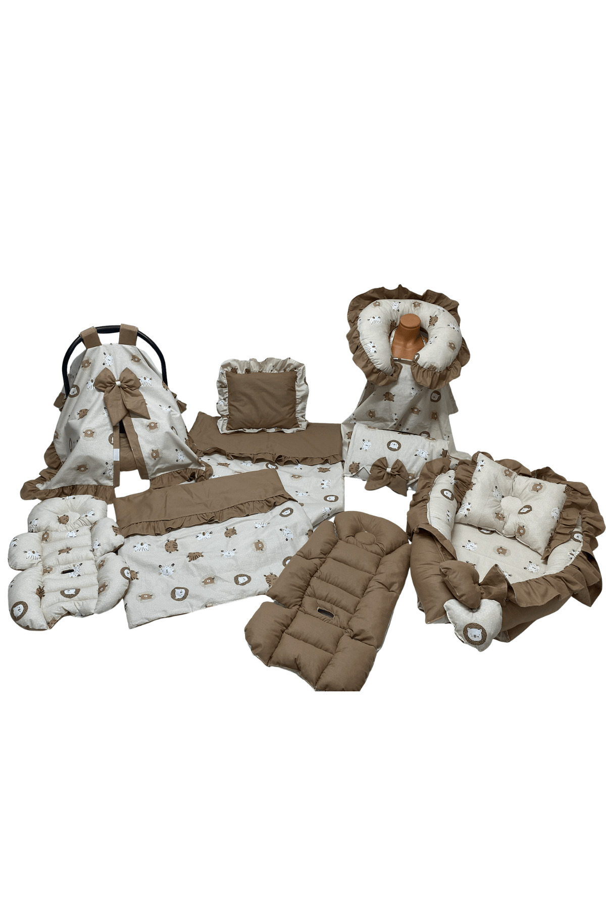 Happy Baby Dikiş Atölyesi 13’lü Babynest Puset Örtüsü Alt Açma Emzirme Yastığı Ana Kucağı Bebek Arabası Minderi fotoğrafı 3 (önizleme)