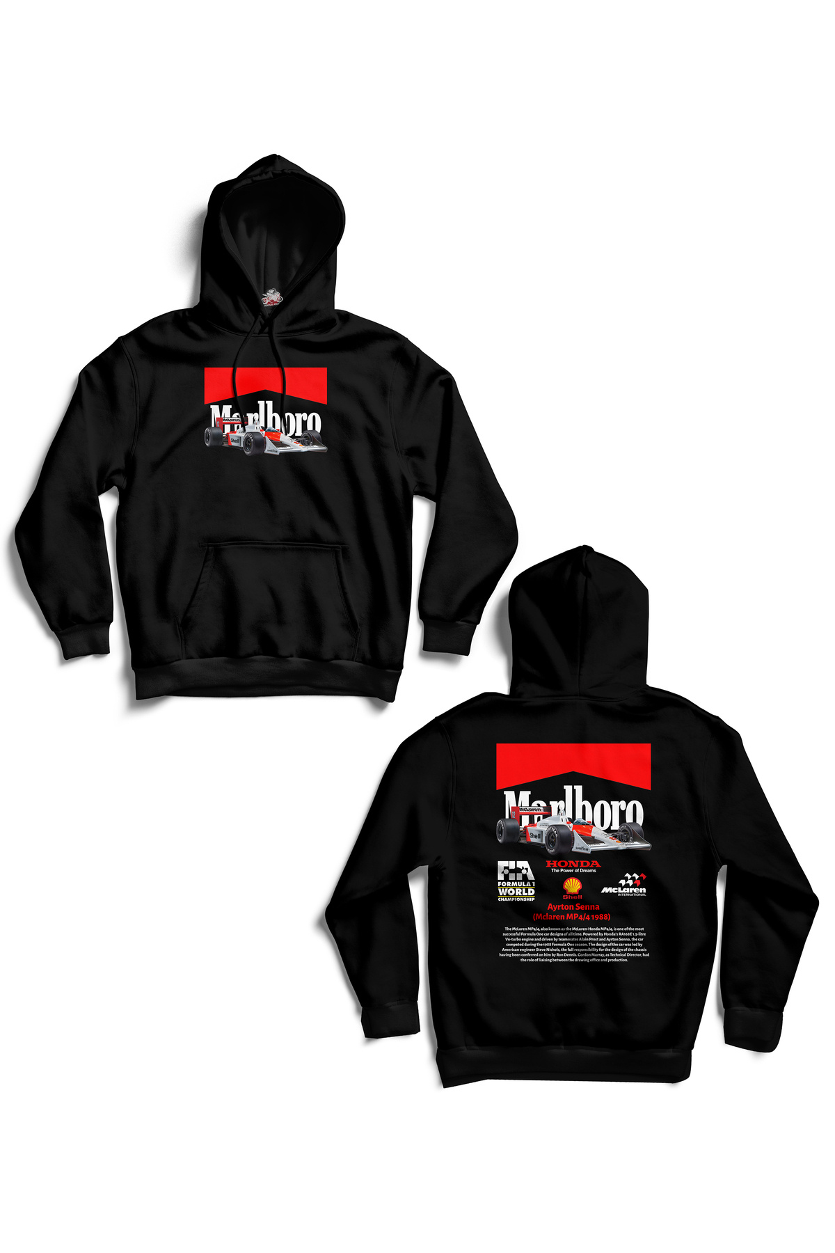 Butik F1 Marlboro Ayrton Senna / Hoodie - Fiyatı
