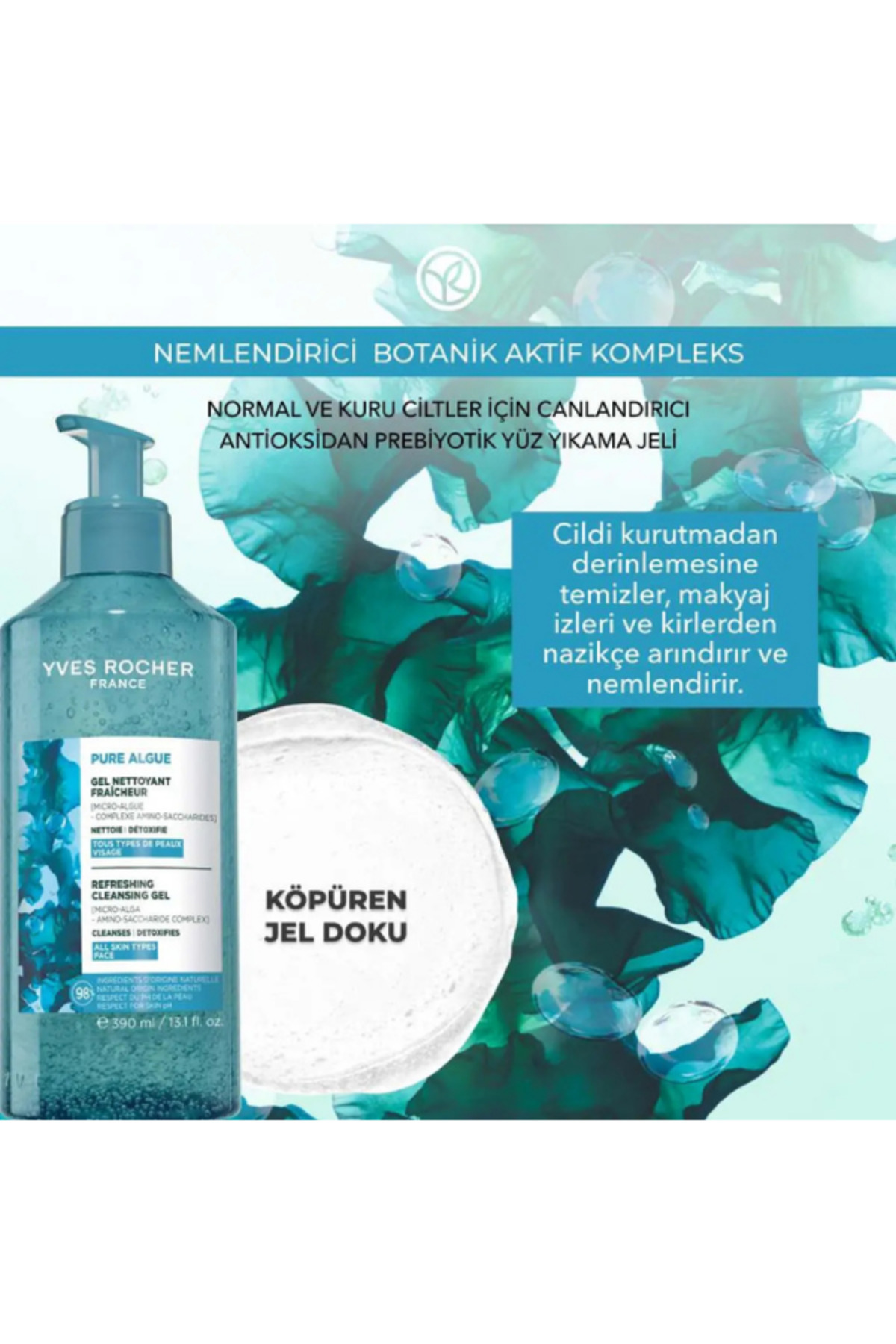 Yves Rocher Normal Kuru Ciltler İçin Antioksidan Temizleme Seti