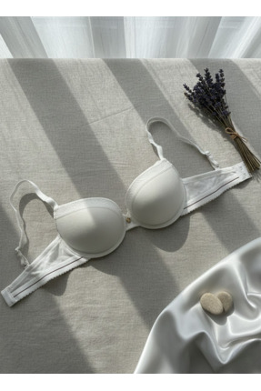 Feenia Ecruluna Ekru Destekli Pamuklu Sütyen