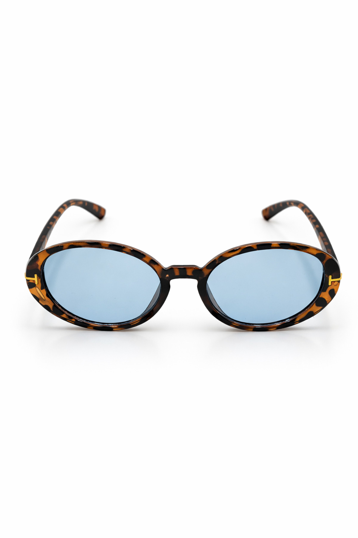 Eyesofia Pearly Cat Eye Leopar Çerçeveli Mavi Güneş Gözlüğü görsel 2