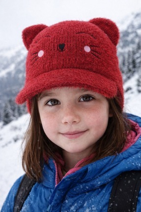 LAGRANZE Little Bear Kız Çocuk Kışlık Bere