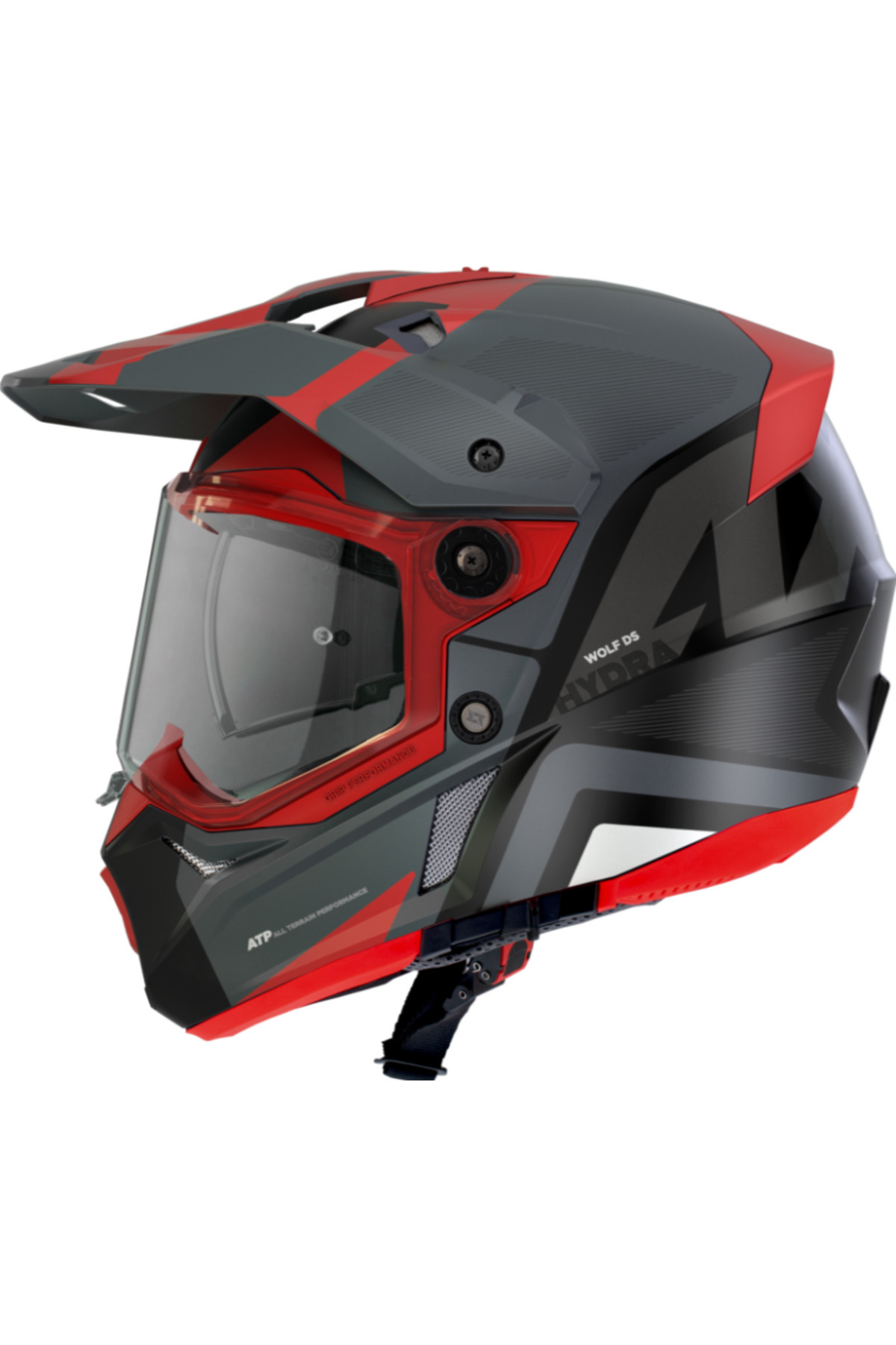 Axxis Wolf Ds Hydra Mat Kırmızı Motosiklet Enduro Off-Road Turing