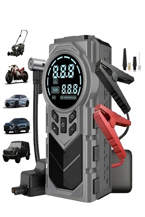 DEANB 8000MAH Dijital Ekranlı Araba Akü Takviye'li Kompresör Araç Lastik Şişi...