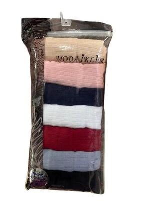MODA İKLİM Kadın Fitilli Ribana Pamuklu Külot 7'li Paket