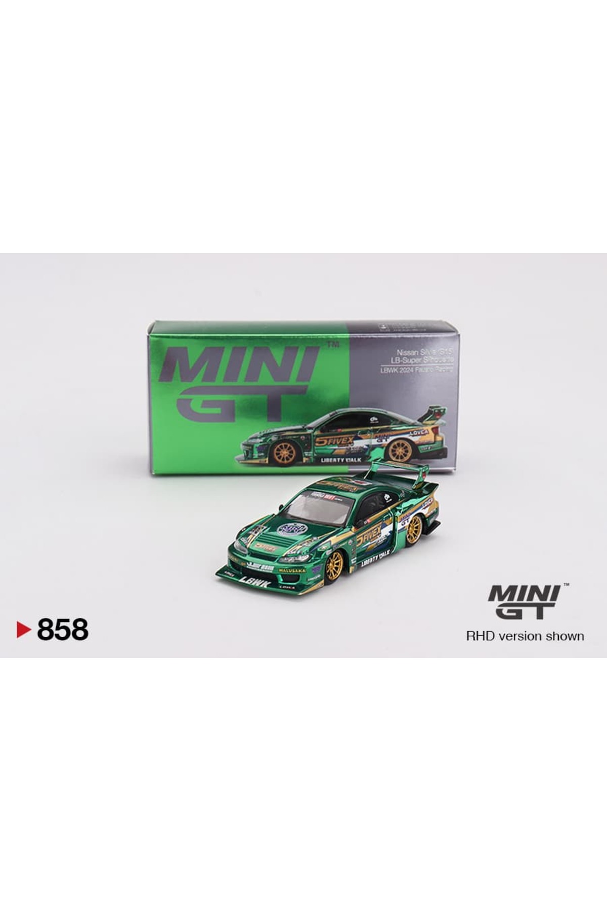 minigt LB★Works Nissan GT-R ライトグリーン 1/64スケール MINI GT「LB☆WORKS Nissan GT-R」(ライトグリーン