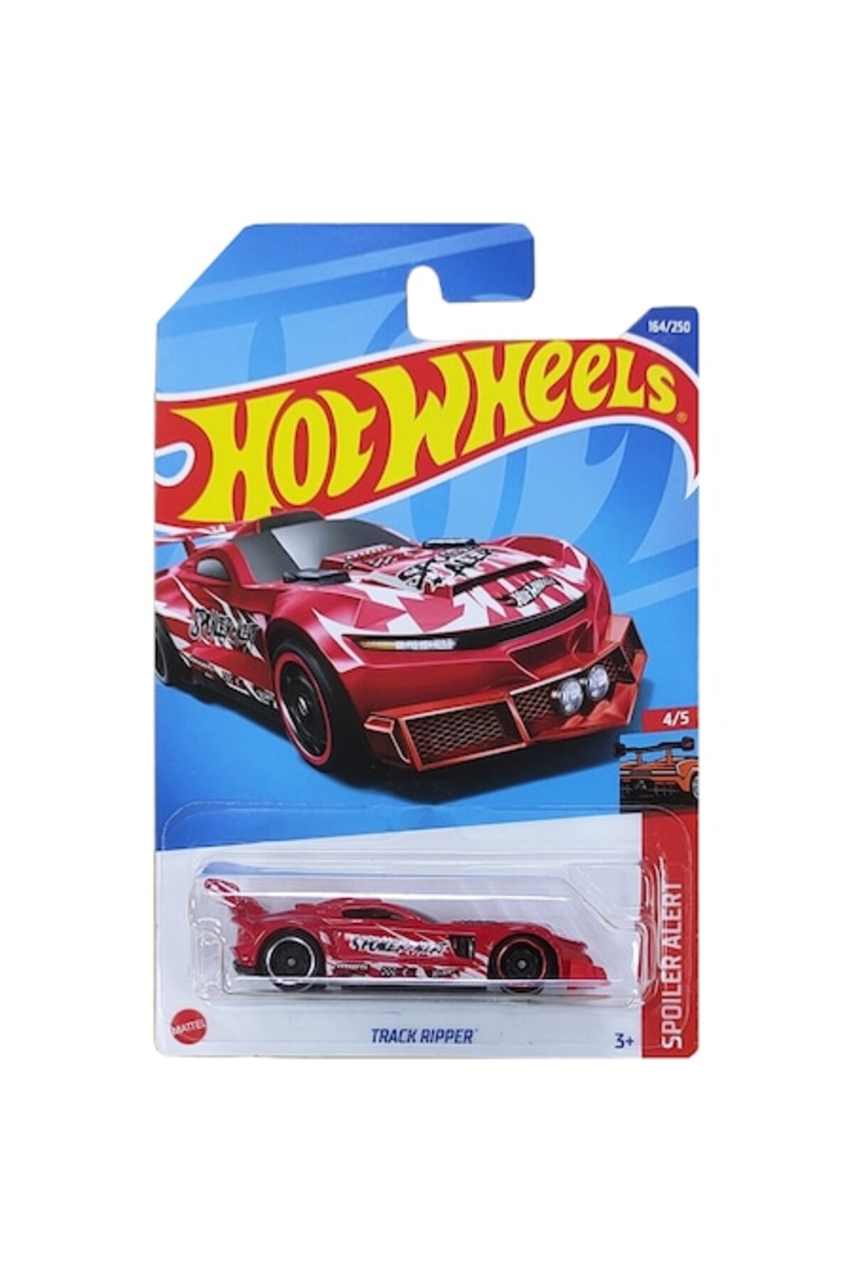Masinuta Metalica Hot Wheels, Track Ripper, Rosu, 1:64