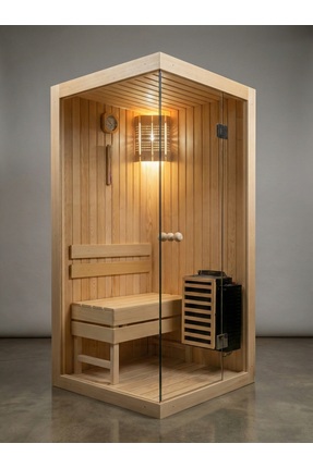 Kazdal Ahşap Portatif Camlı Kabin Sauna