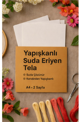 Liva Craft Yapışkanlı Suda Eriyen Tela - A4 x 2 Sayfa