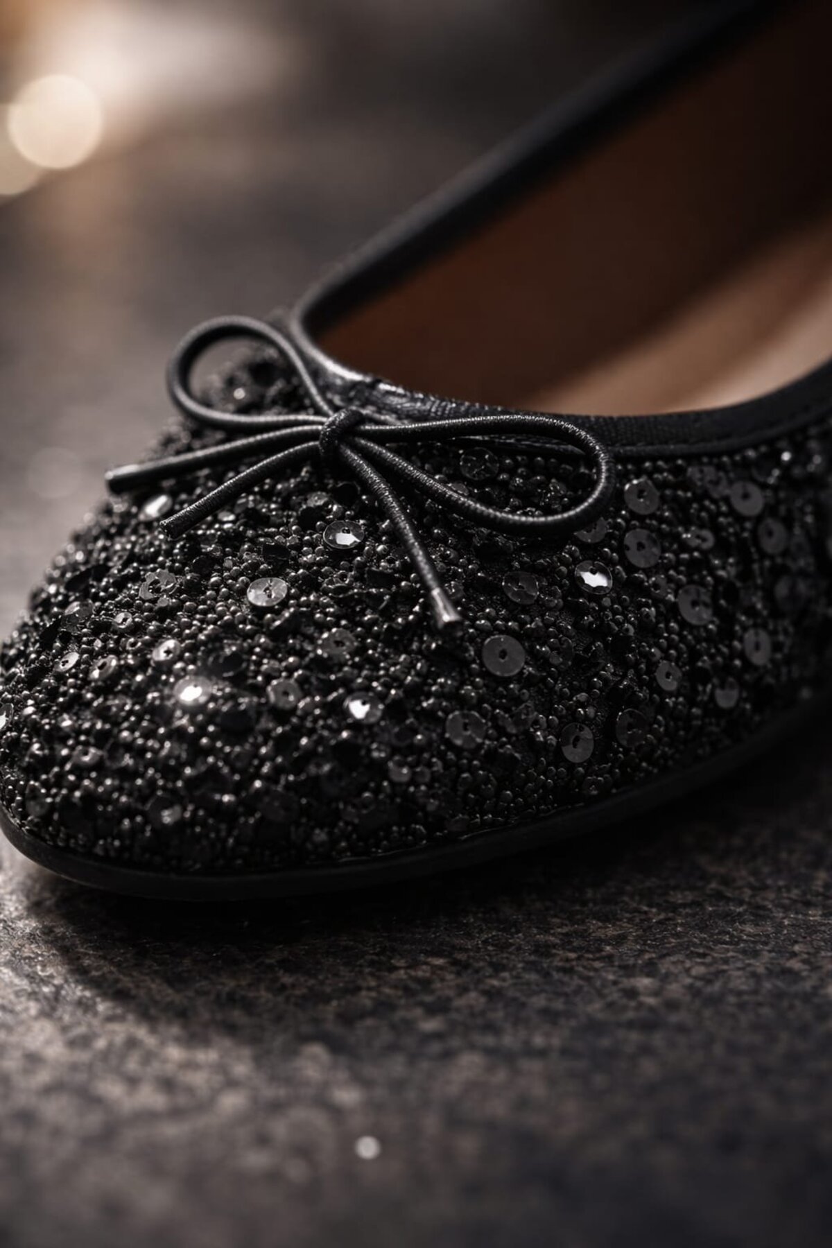 Slipcat  Pullu Simli Payetli Toka Detaylı Kadın Şık Günlük Babet - Görsel 2