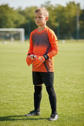 GK DEGAJ Çocuk Kaleci Eldiveni Sünger Destekli Çocuk Kaleci Forma Şort Çorap ...
