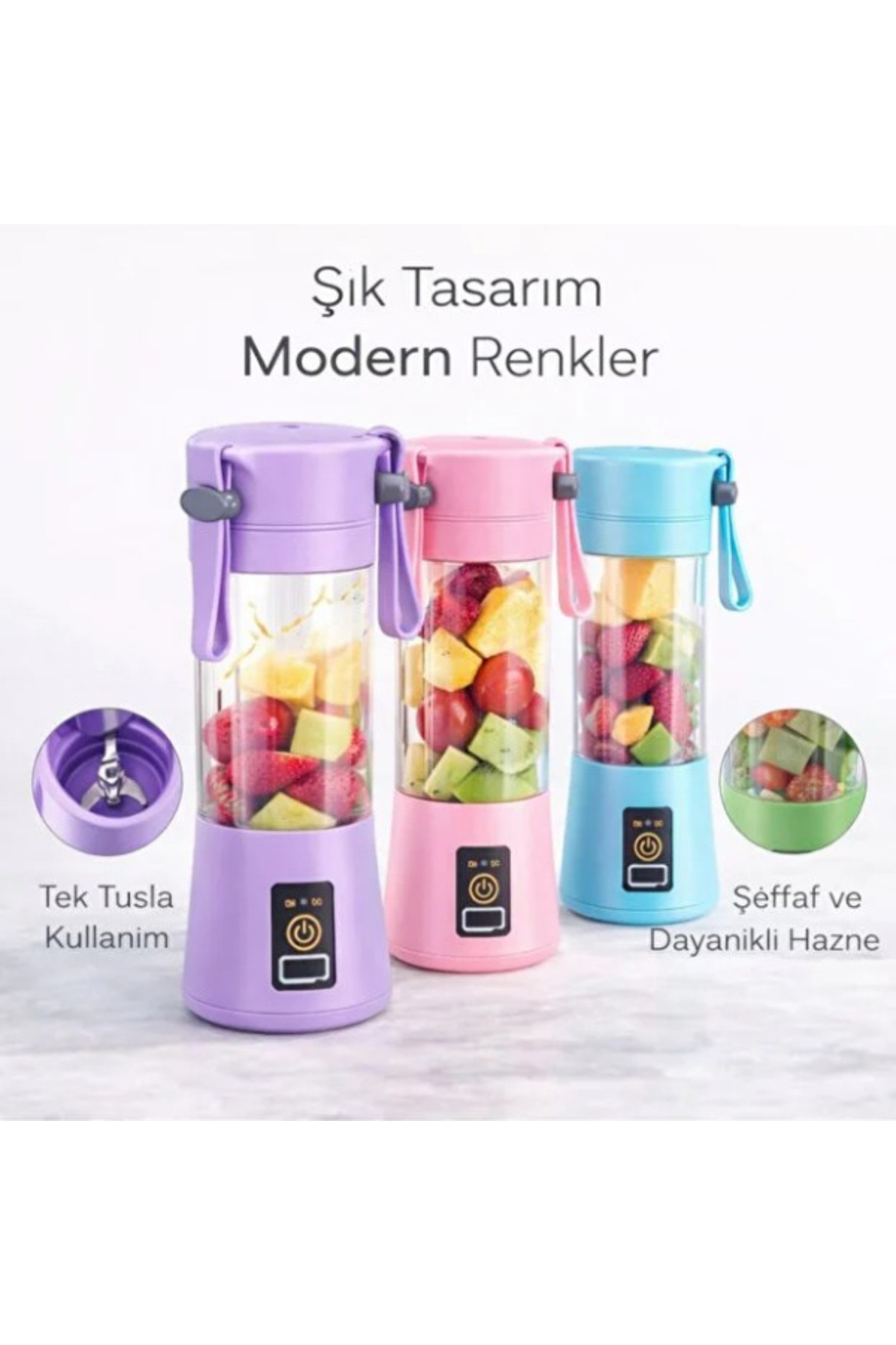 NW NessiWorld Şarjlı Taşınabilir Smoothie Blender fotoğrafı 4 (önizleme)