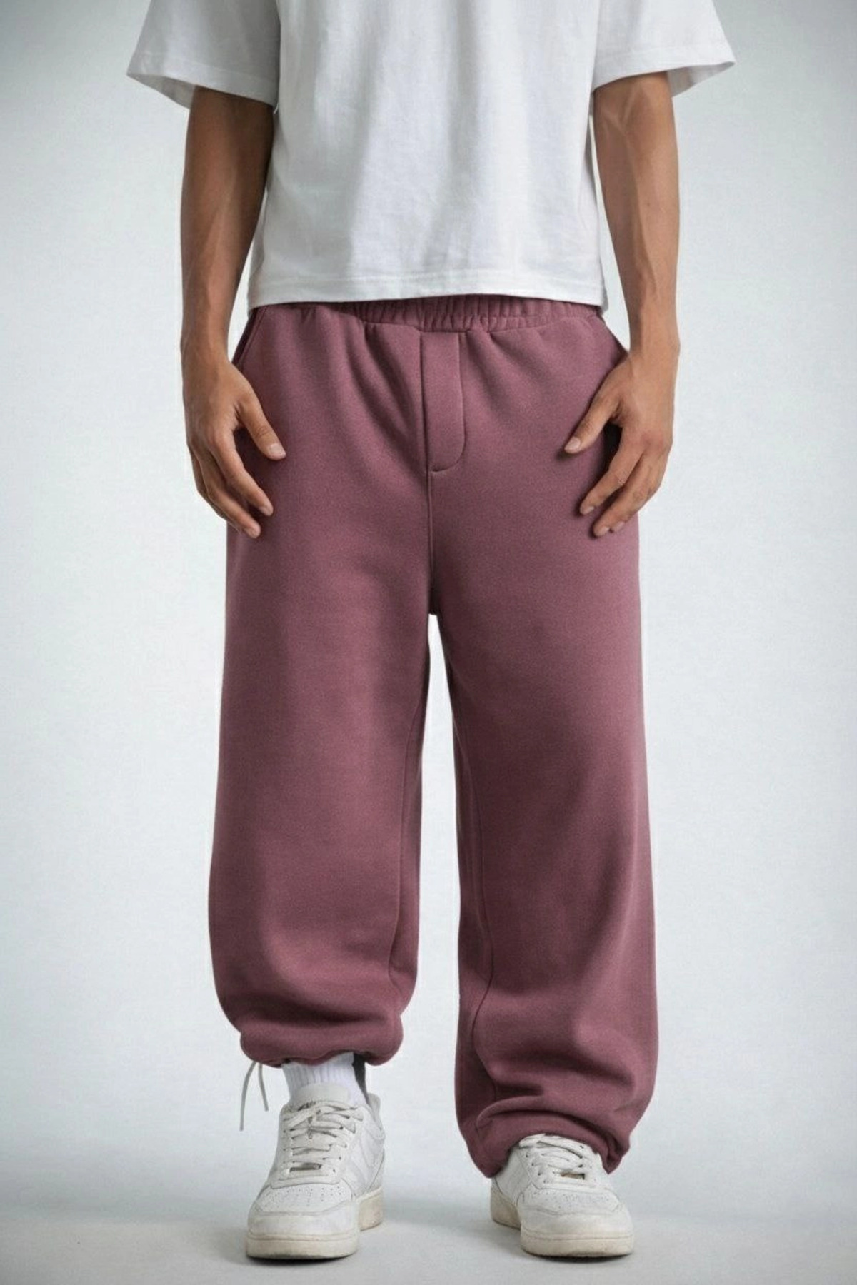 pilelistore Baggy Alt Eşofman - Gül Kurusu fotoğrafı 5 (önizleme)