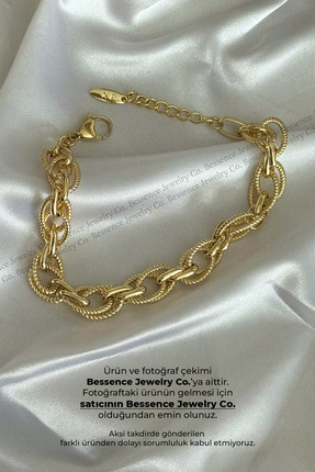 Bessence Jewelry Co Xuping 14K Gold VIP Örgü Chain Elegance Bileklik, 18CM+4C...