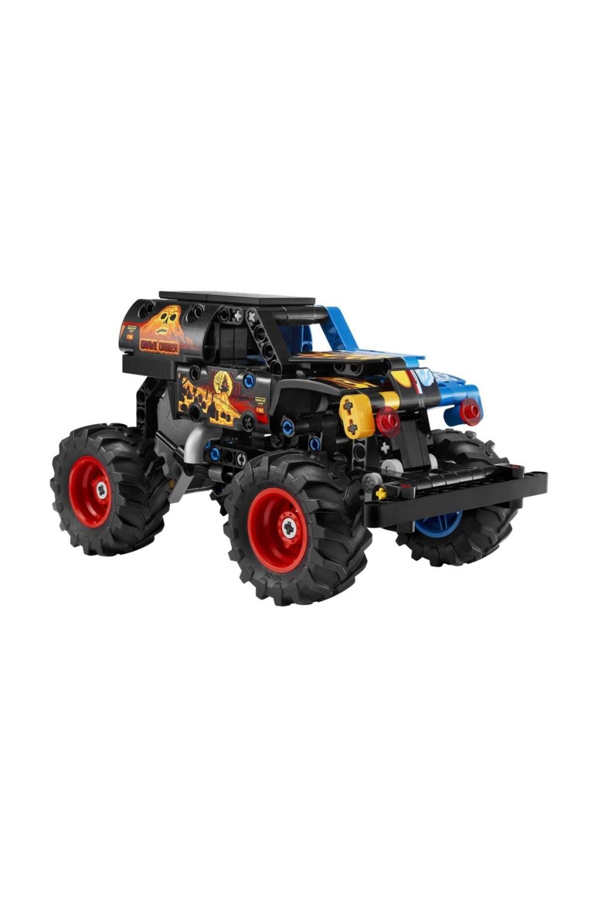 ® Technic Monster Jam ™ Grave Digger ™ آتش و یخ ۴۲۲۱۹ – مجموعه ساختنی اسباب‌بازی ۷+ (۲۶۳ قطعه)