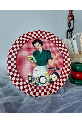Grandez Home El Yapımı Dekoratif Döküm Duvar Tabağı - Rustik ve Vintage Duvar...