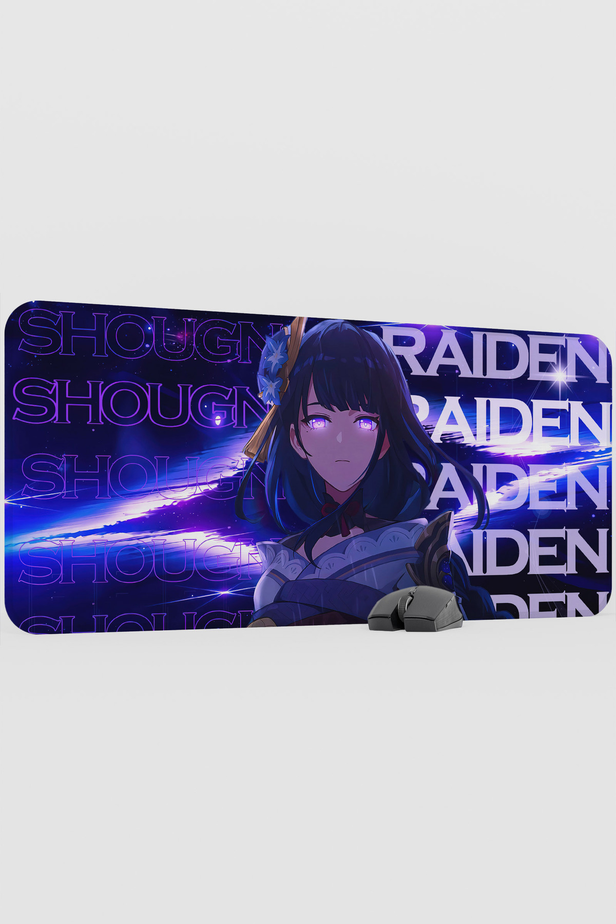Raiden Genshin Impact Anime Gacha V3 - 90x40 XXL Gaming Mouse Pad