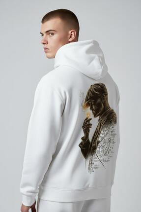 Vento Milano Retro Tasarım Baskılı Unisex Oversize Kapüşonlu Sweatshirt