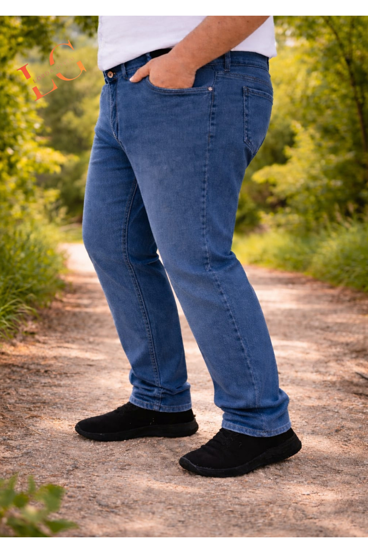 LORDA GİYİM TONI S ERKEK KOT PANTALON SUPER BATAL YUKSEK BEL LİKRALI FERMUARLI