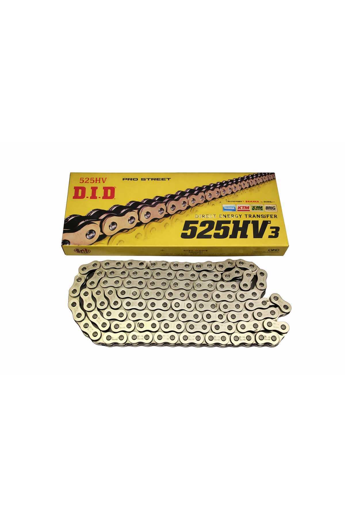 D.I.D DID 525 /128 O-Ring V3 Gold Motosiklet Zinciri – MT-07, ER