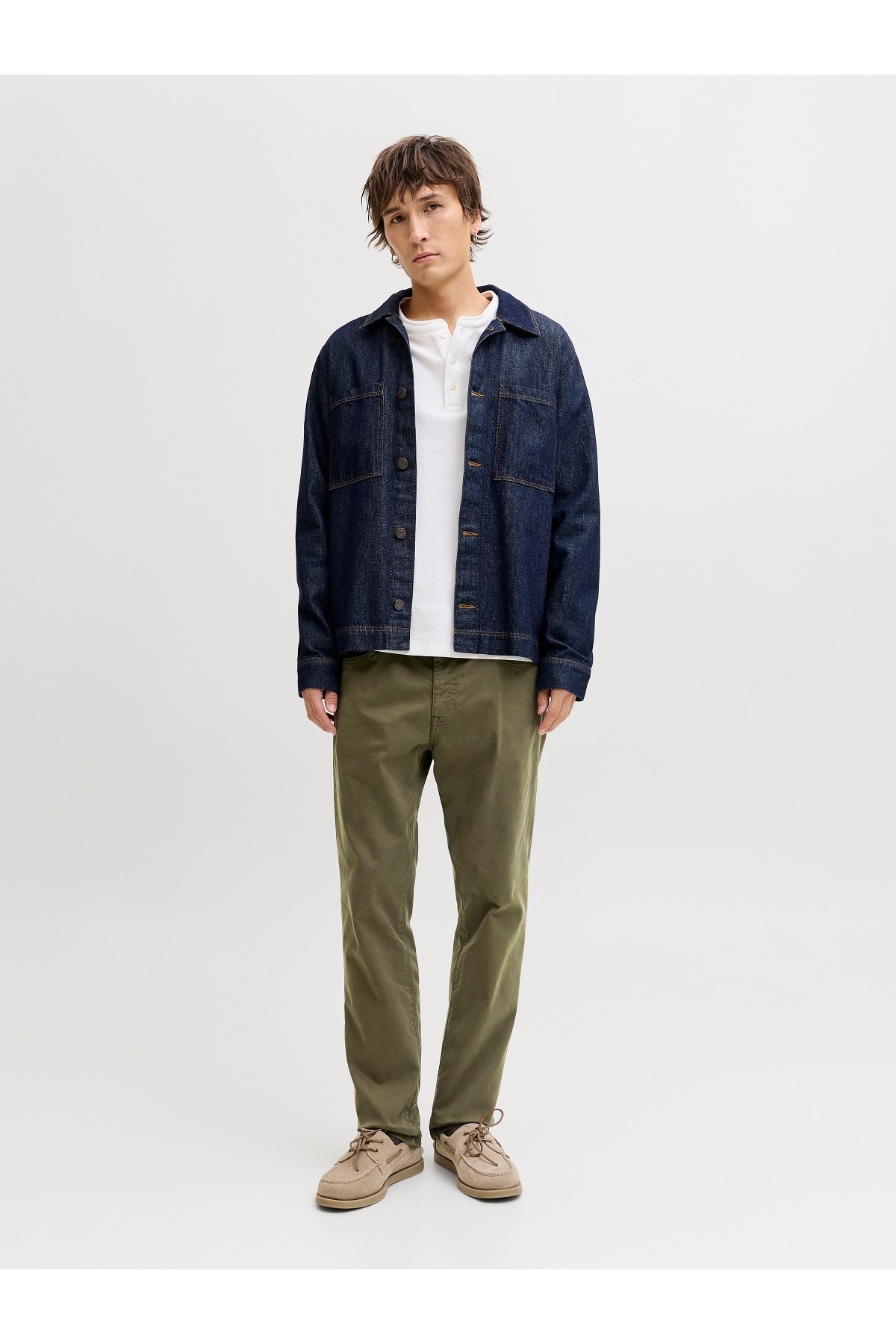 شلوار مردانه راسته فاق کوتاه | جک اند جونز Jack & Jones 12293328 - تصویر 5