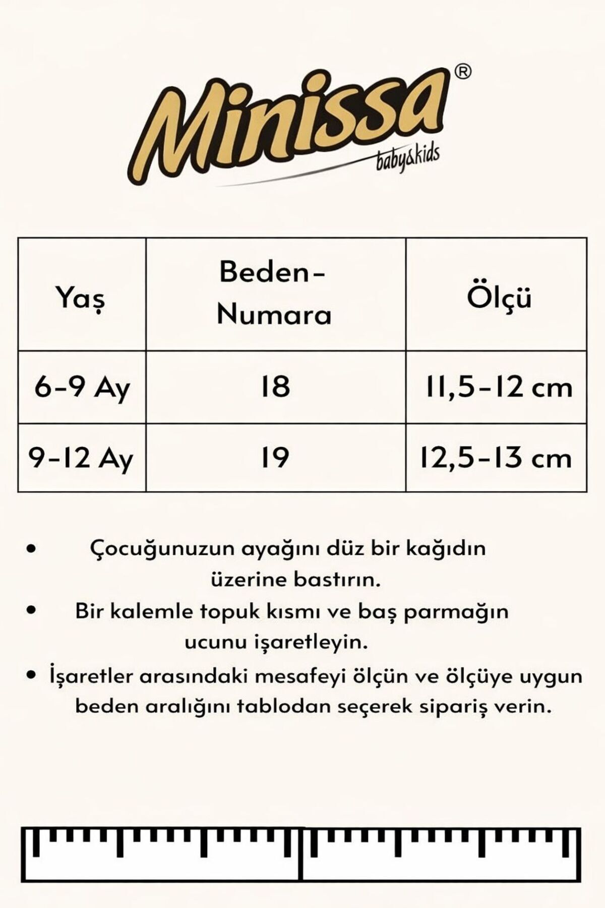 minissa baby kids Deri Bebek Ayakkabısı, İlk Adım Ayakkabısı Bebek Patiği Cırt Cırtlı Kaydırmaz Taban fotoğrafı 5 (önizleme)