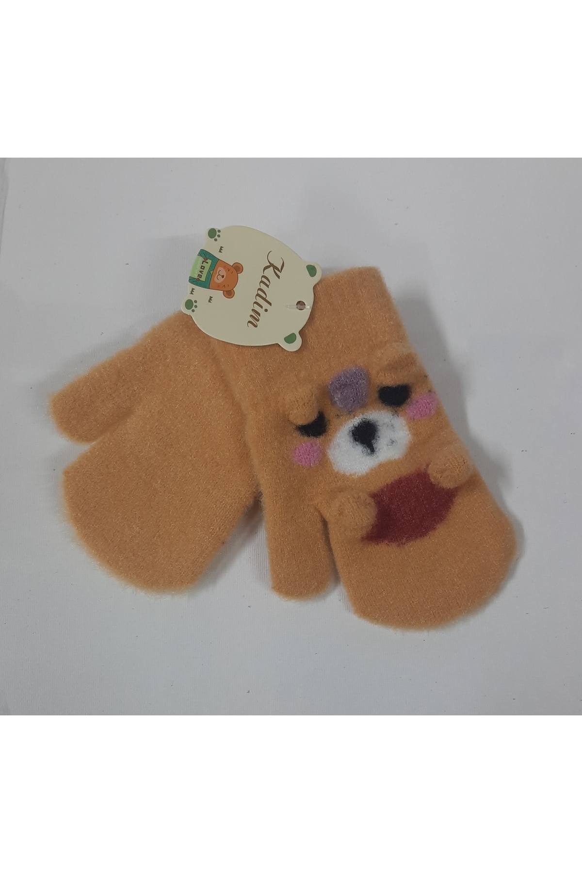 ydn Bebek Tek Parmak Yumuşak Peluş Eldiven Ayıcık Desenli (3-5 yaş) fotoğrafı 4 (önizleme)