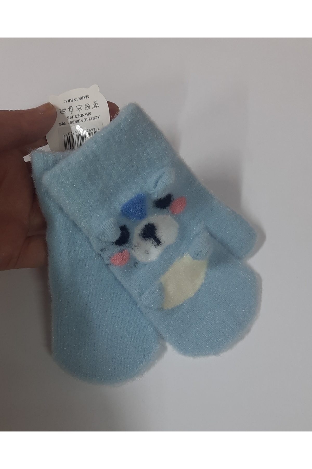 ydn Bebek Tek Parmak Yumuşak Peluş Eldiven Ayıcık Desenli (3-5 yaş) fotoğrafı 3 (önizleme)