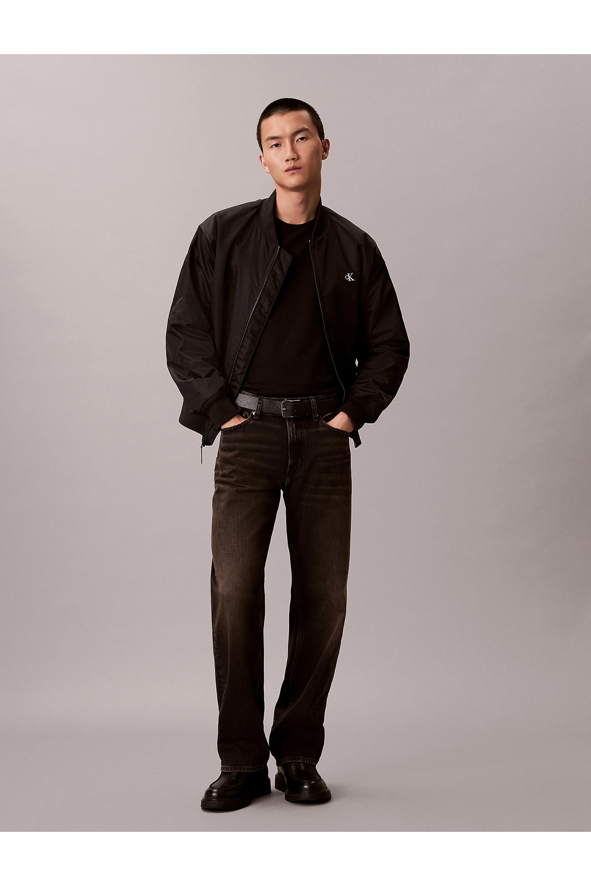 کلوین کلاین کاپشن مردانه آستین بلند طرح Hero مدل LV04RC526G-UB1