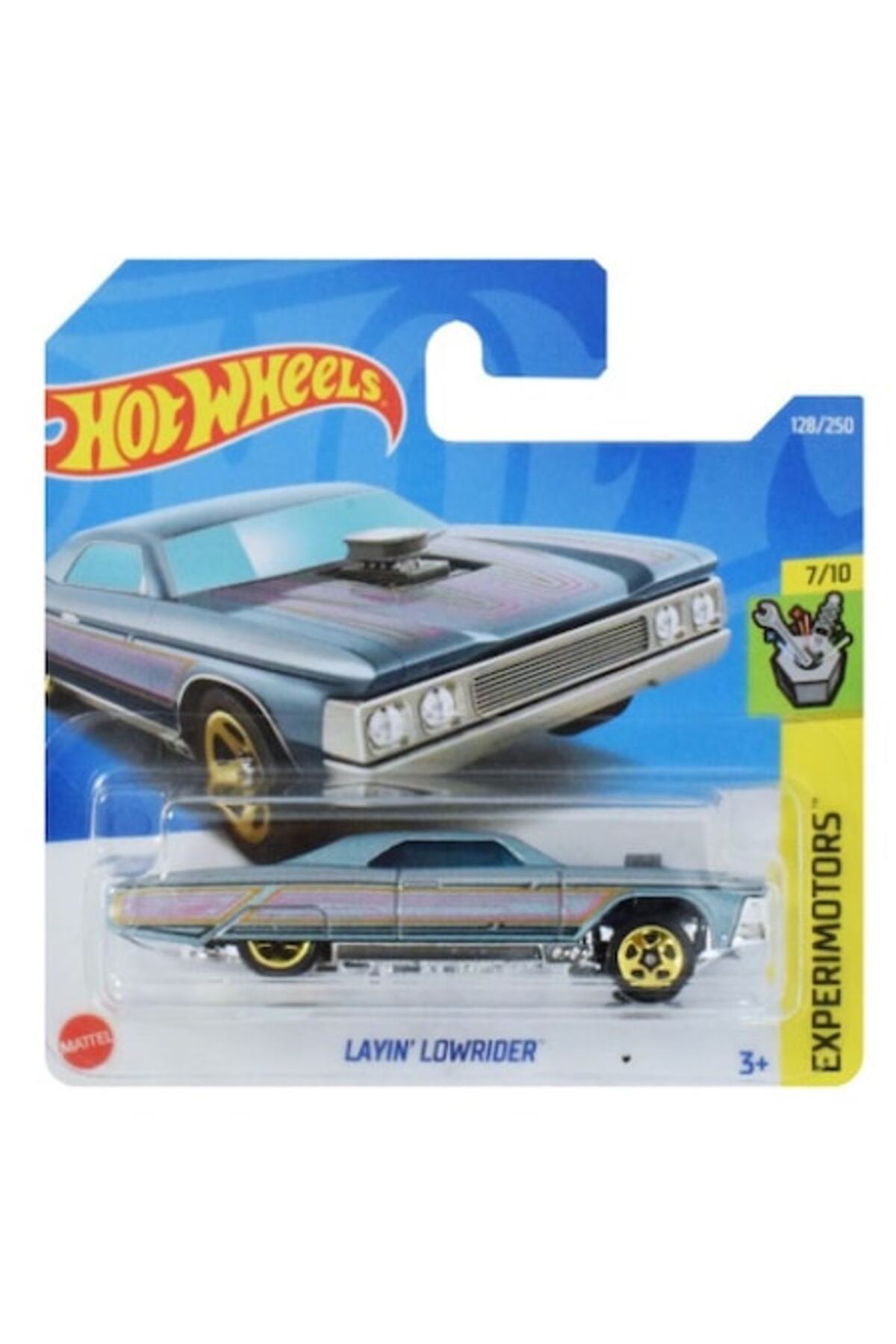 Masinuta metalica Hot Wheels, Layin' Lowrider, Bleumarin, Scara 1:64