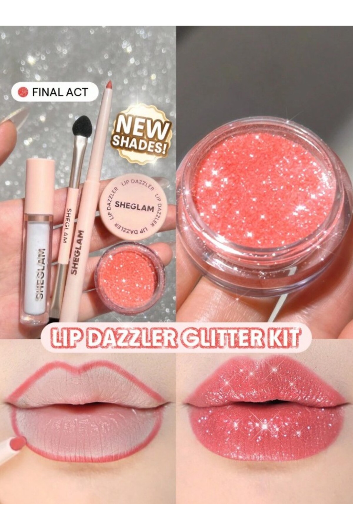SHEGLAM Lip Dazzler Glitter Kit | Yoğun Parıltılı Dudak Makyaj Seti - Fiyatı, Yorumları